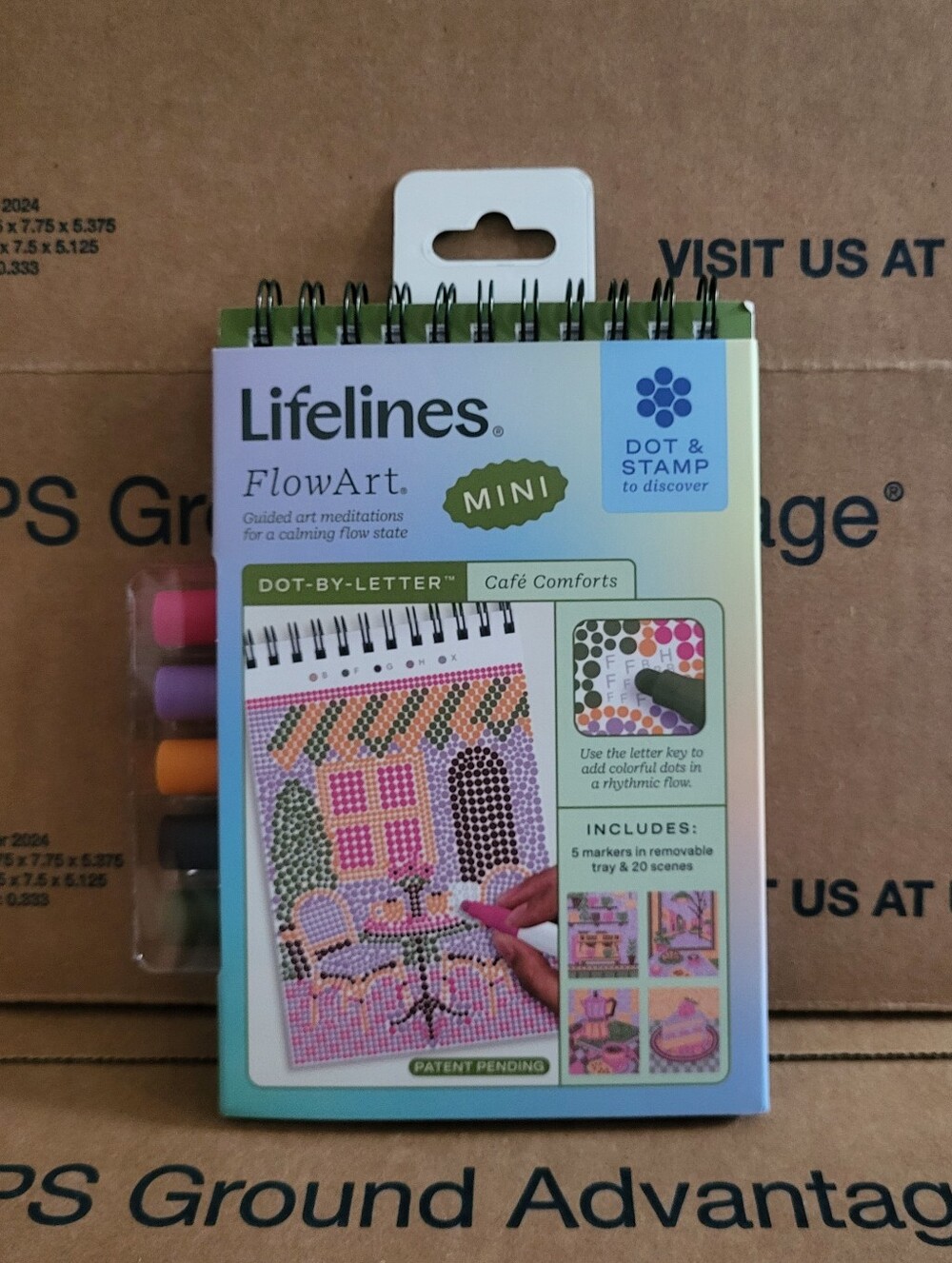 NEW Lifelines FlowArt Dot-by-Letter Mini - Cafe Comforts